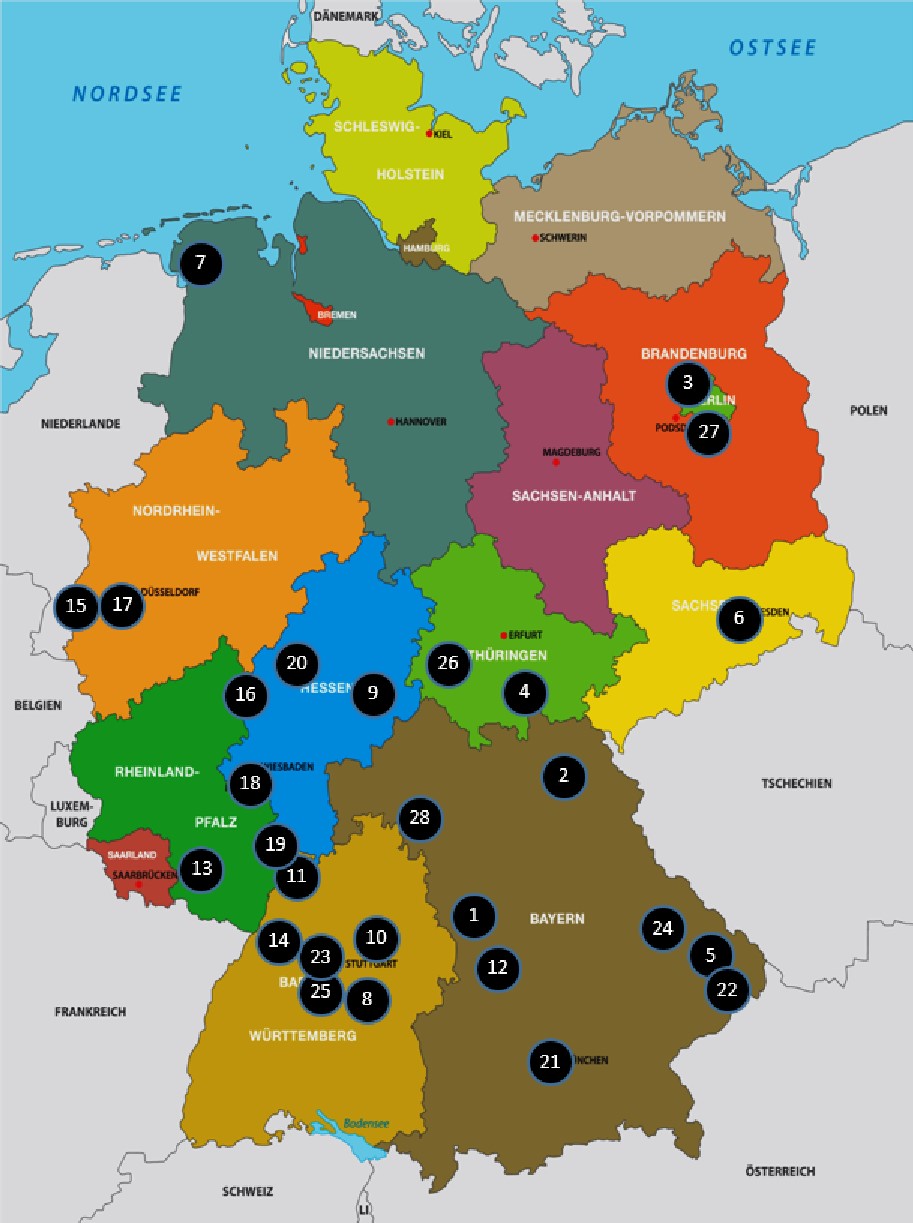 mapa de alemania