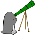 Humpi observando el espacio