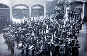 Docentes y alumnos del colegio alemán 1921