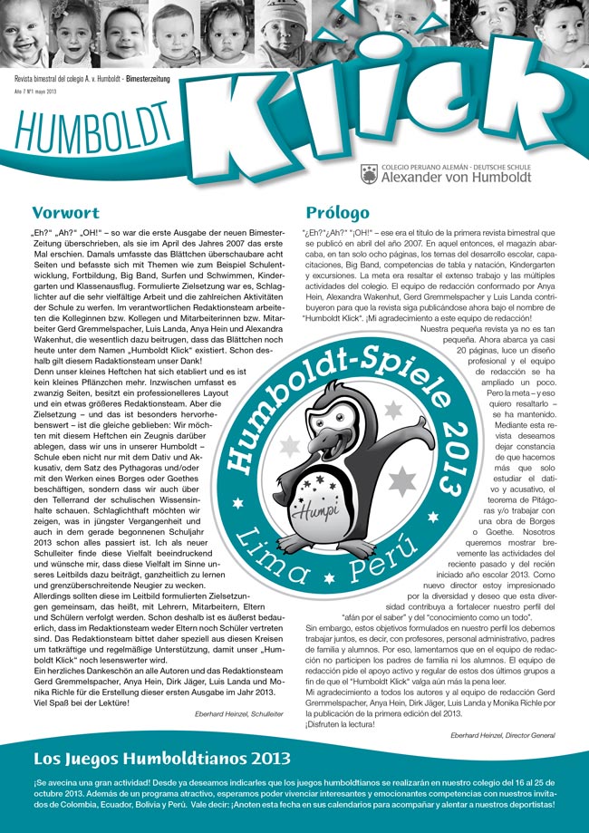 Klick Jahr 7 Nr.1 April 2013