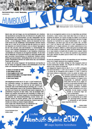 Klick Jahr 1 Nr.3 Oktober 2007